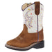 Infant Tan with Splatter Shaft Square Toe Boot