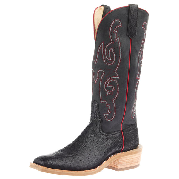 Rios Of Mercedes Men's Ride Ready Black Smooth Ostrich Vamp 15in Black