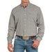 Men's Black Multi Long Sleeve Button Shirt