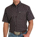 Men's Purple Print ArenaFlex Short Sleeve Shirt