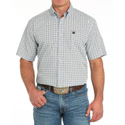 Men's Light Blue Print Shirt