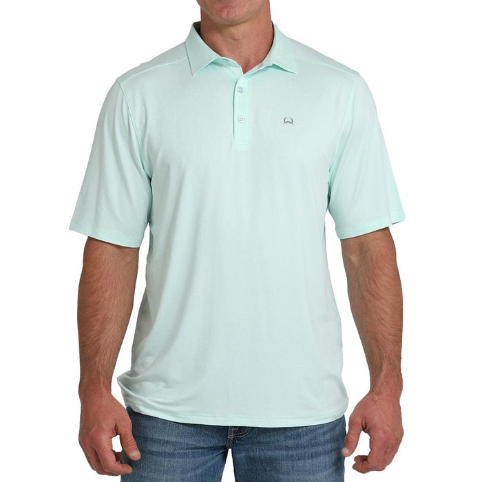 Men's Light Blue Short Sleeve Polo