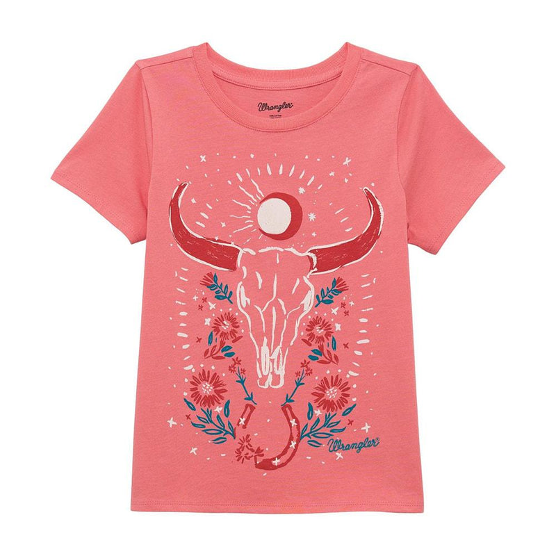 Girl's Floral Skull Tee