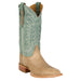 Mens Burchett Bone Goat Vamp 13In Turquoise Cowhide Top Boot