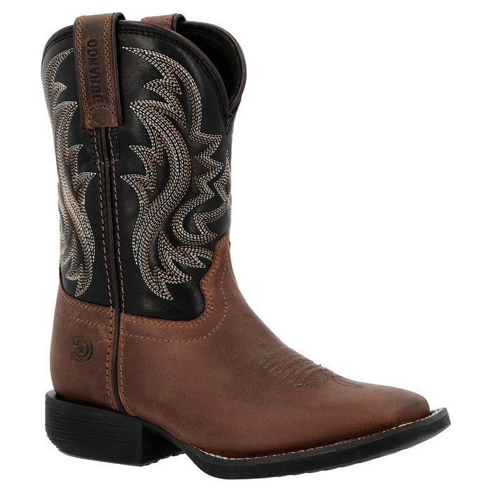 Children`s Shyloh Brawny Brown with Black Shaft Square Toe Boot