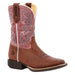 Children`s Shyloh Rusty Brown with Dusty Rose Shaft Square Toe Boot
