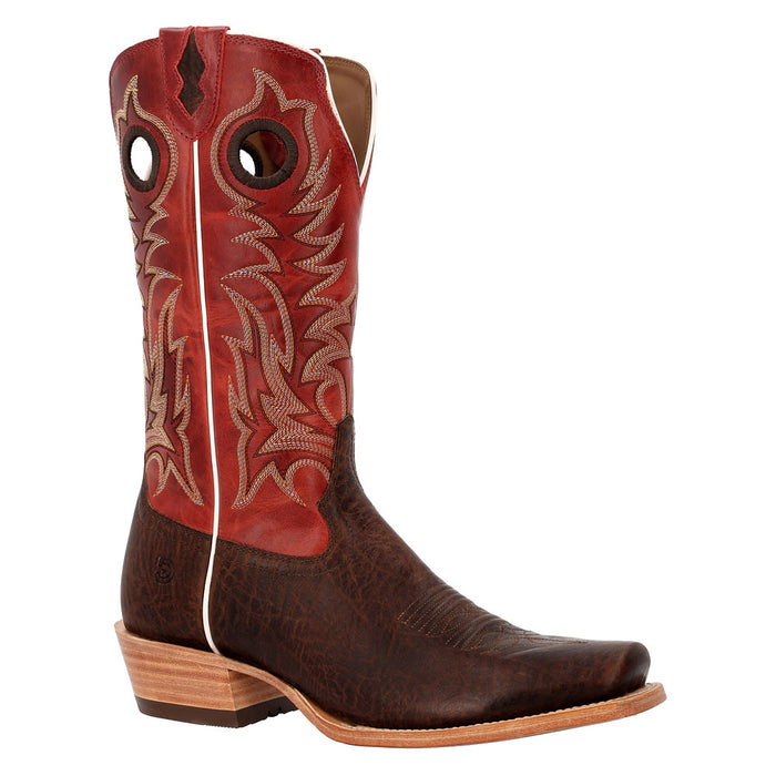 Men`s Arena Elite Aztec Brown Vamp 13In Jasper Red Top Boot