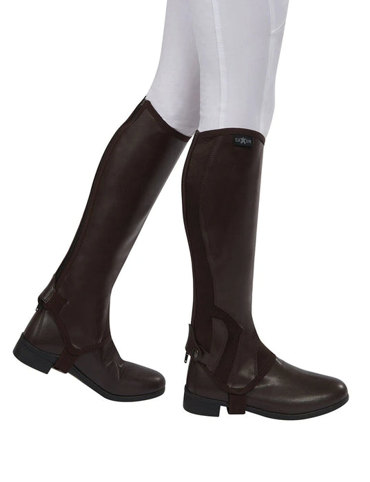 Syntovia Adult Black English Half Chaps