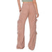 Women's Mauve High Rise Tencel Cargo Pants