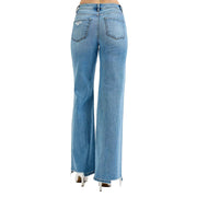 Women's Medium Tummy Control Wide Leg Jeans