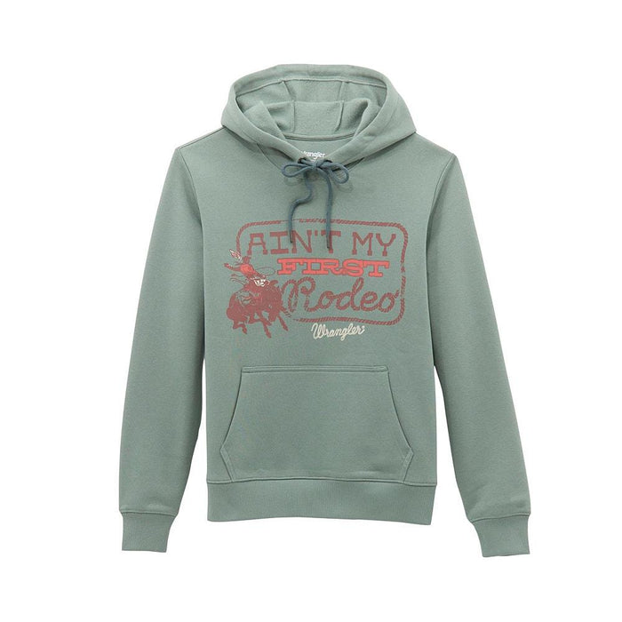 Women's Ain't My First Rodeo Green Hoodie