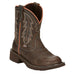 Women`s Gypsy Brown Vamp 8In Round Toe Western Boot