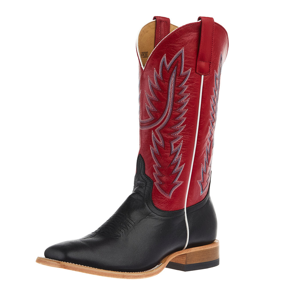 Horse Power Boots Men's Black Full Grain Vamp 13in Red Vitro Top — NRS