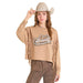 Women's Beige Howdy Fringe Pullover