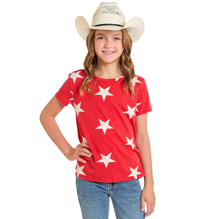 Girl's Red Star Tee Shirt