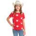 Girl's Red Star Tee Shirt
