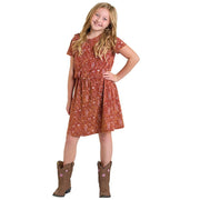 Girl's Desert Print Tee Dress