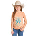 Girl's Rodeo Orange Top
