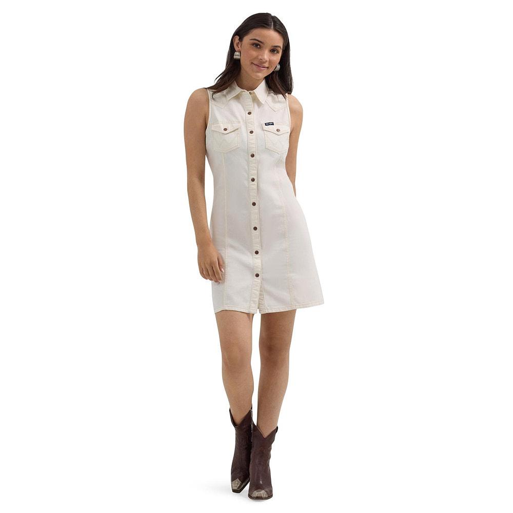 Wrangler Women's White Denim Dress