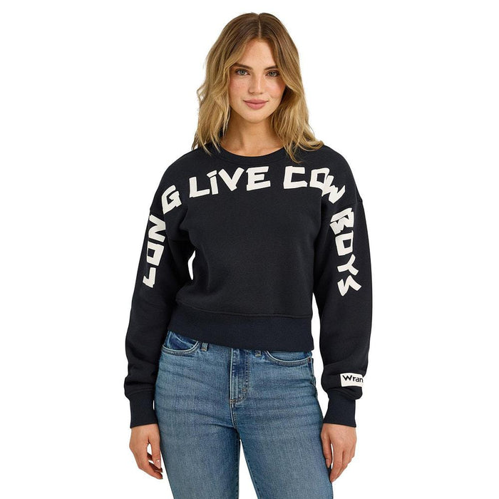 Women's Long Live Cowboys Black Sweatshirt