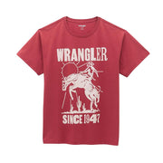Women's Earth Red Bucking Horse Tee Shirt