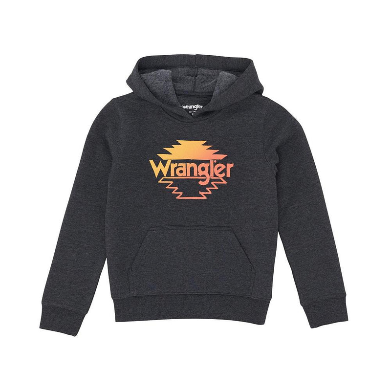 Boy's Black Logo Hoodie