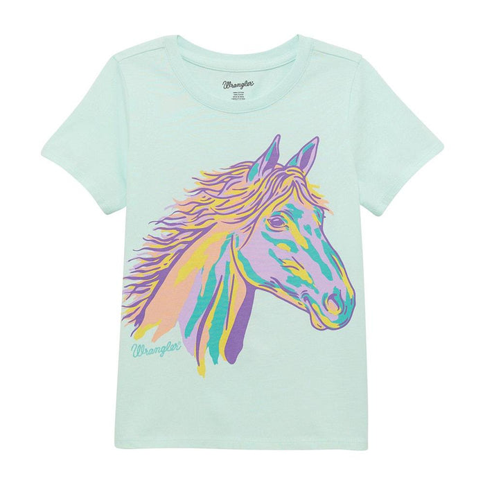 Girl's Horse Print Tee Shirt
