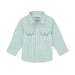 Infant Teal Long Sleeve Snap Shirt