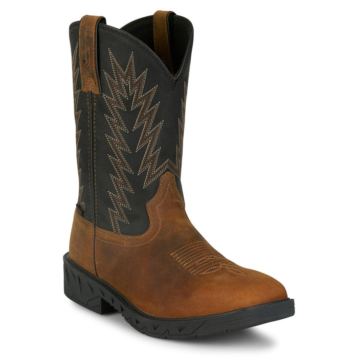 Men`s Taskmaker Brown 11In Top Square Steel Toe Work Boot