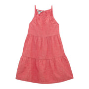 Girl's Red Tiered Dress