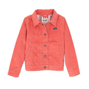 Girl's Coral Corduroy Jacket