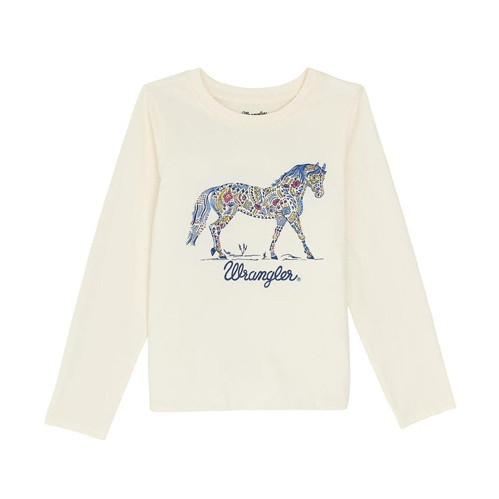 Girl's Long Sleeve Horse Tee Shirt