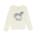 Girl's Long Sleeve Horse Tee Shirt