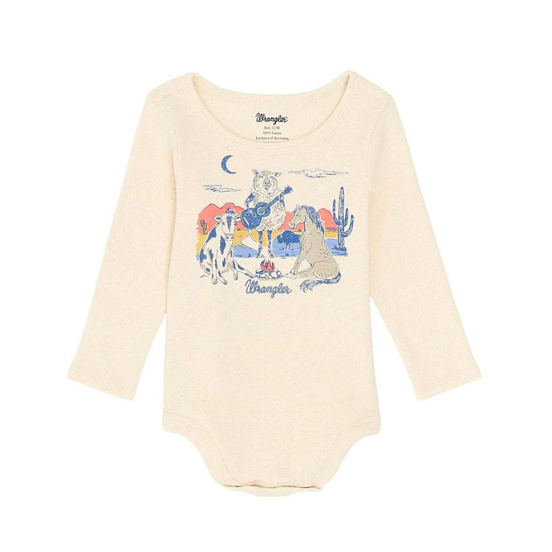 Infant Girl's Oatmeal Bodysuit