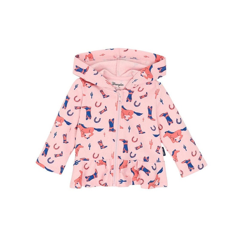Infant Girl's Pink Fleece Full Zip