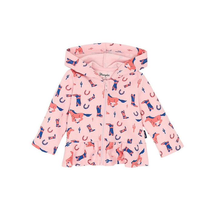 Infant Girl's Pink Fleece Full Zip