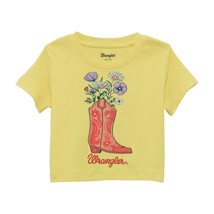 Girl's Floral Boot Tee Shirt