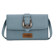 Antique Buckle Crossbody Wallet Jean Blue