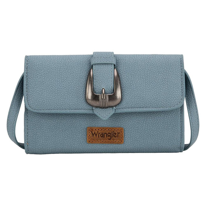 Antique Buckle Crossbody Wallet Jean Blue