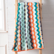 Jagged Crest Oversized Towel
