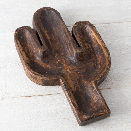 Cactus Carved Bowl