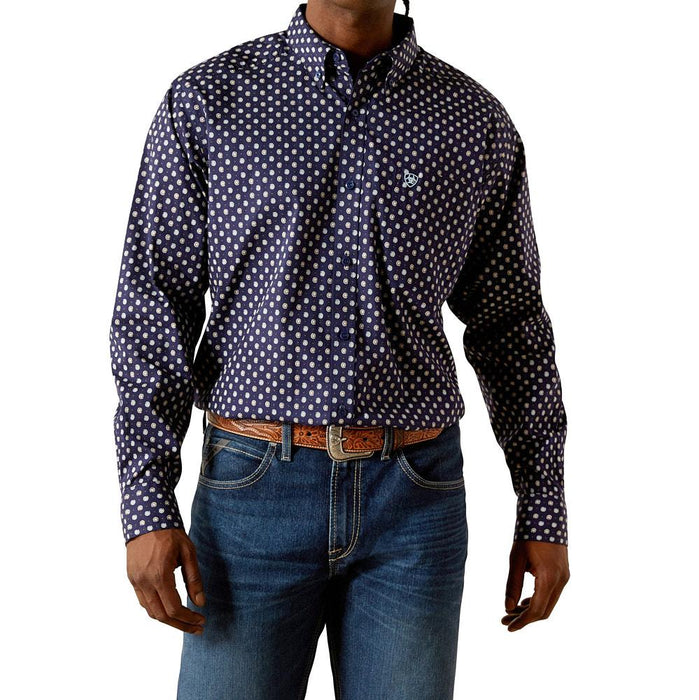 Men's Dark Blue Stone Long Sleeve Shirt