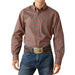 Men's Brown Shaw Long Sleeve Button Shirt