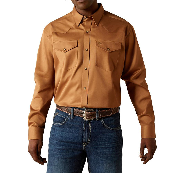 Men's Tan Snap Shirt