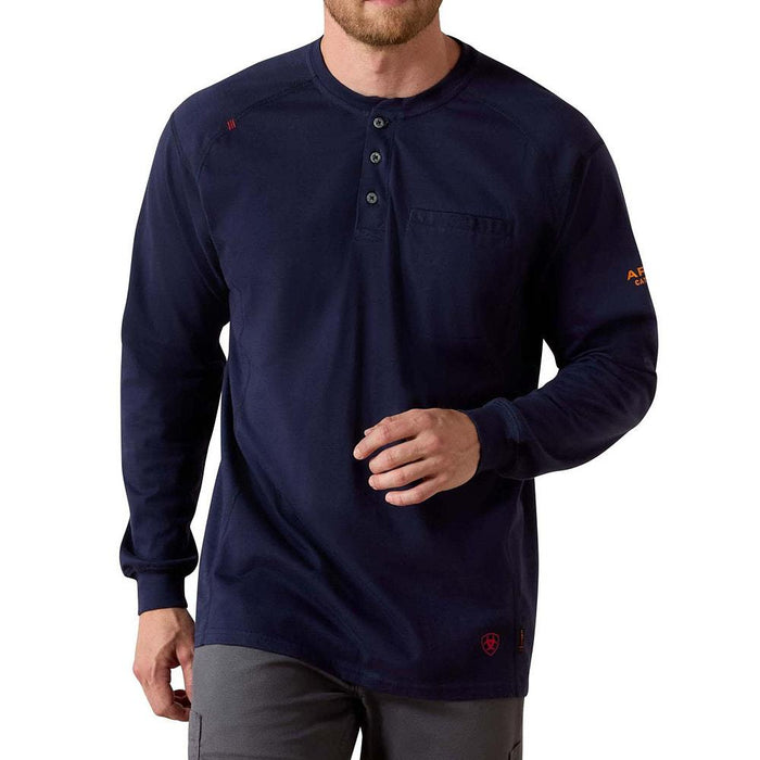 Men's FR Navy Henley