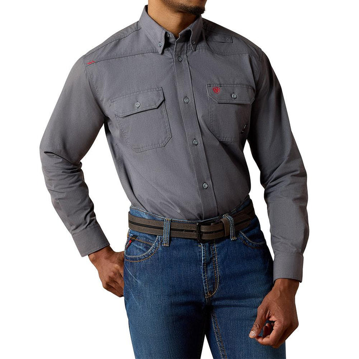 Men's Feather Light FR Gunmetal Work Shirt