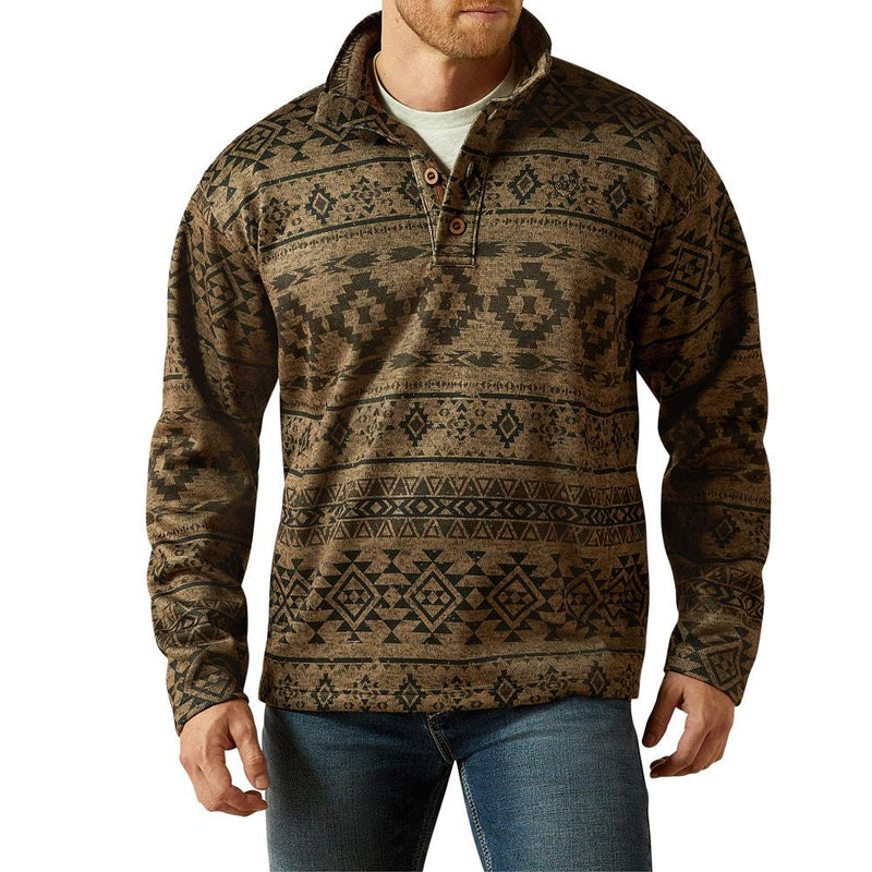 Men's Caldwell 1/4 Zip Beige Sweater