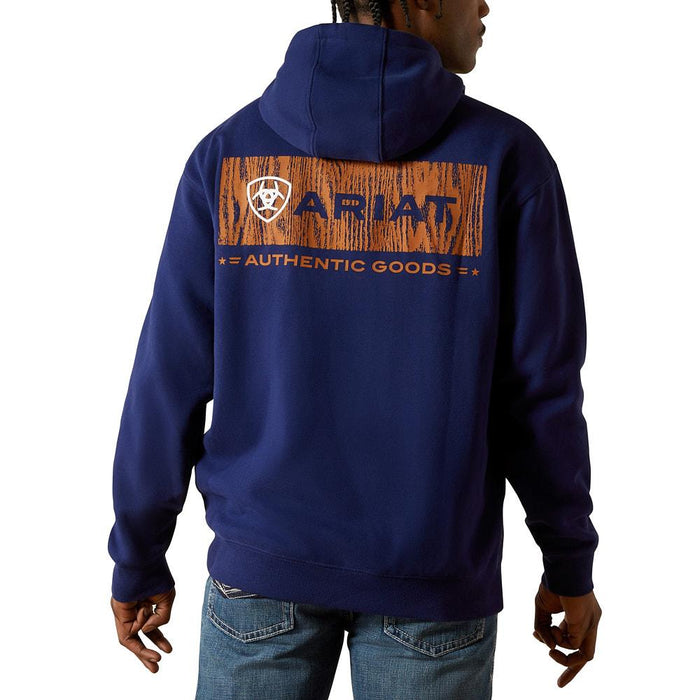 Men's Navy Woodshop Stack Hoodie