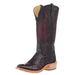 Men's Ride Ready Black Cherry Full Quill Ostrich Vamp 15in Black Remuda Top