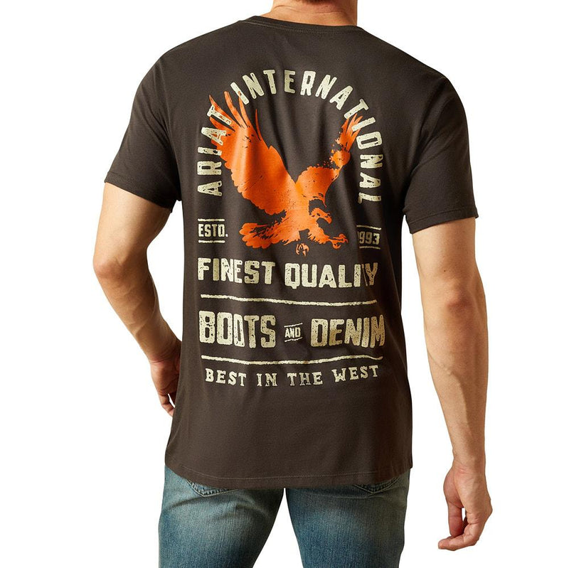 Men's Vintage Black Eagle Tee Shirt
